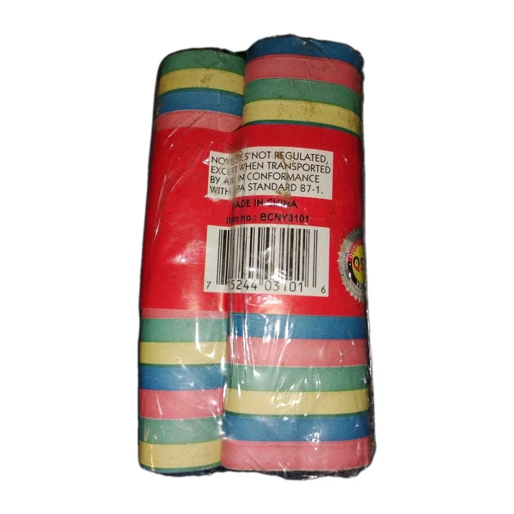 Pyro‎ Classics Black Cat Streamers, 2 Rolls of, primary colors Rare HTF BCNY3101